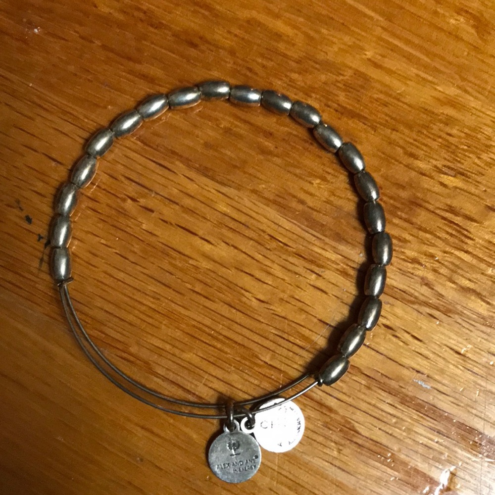 Alex and Ani Silver Beaded Bracelet